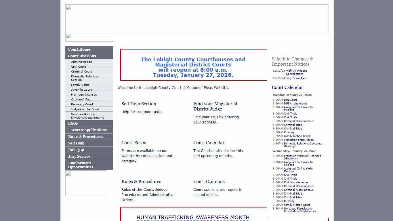 Lehigh County Court of Common Pleas