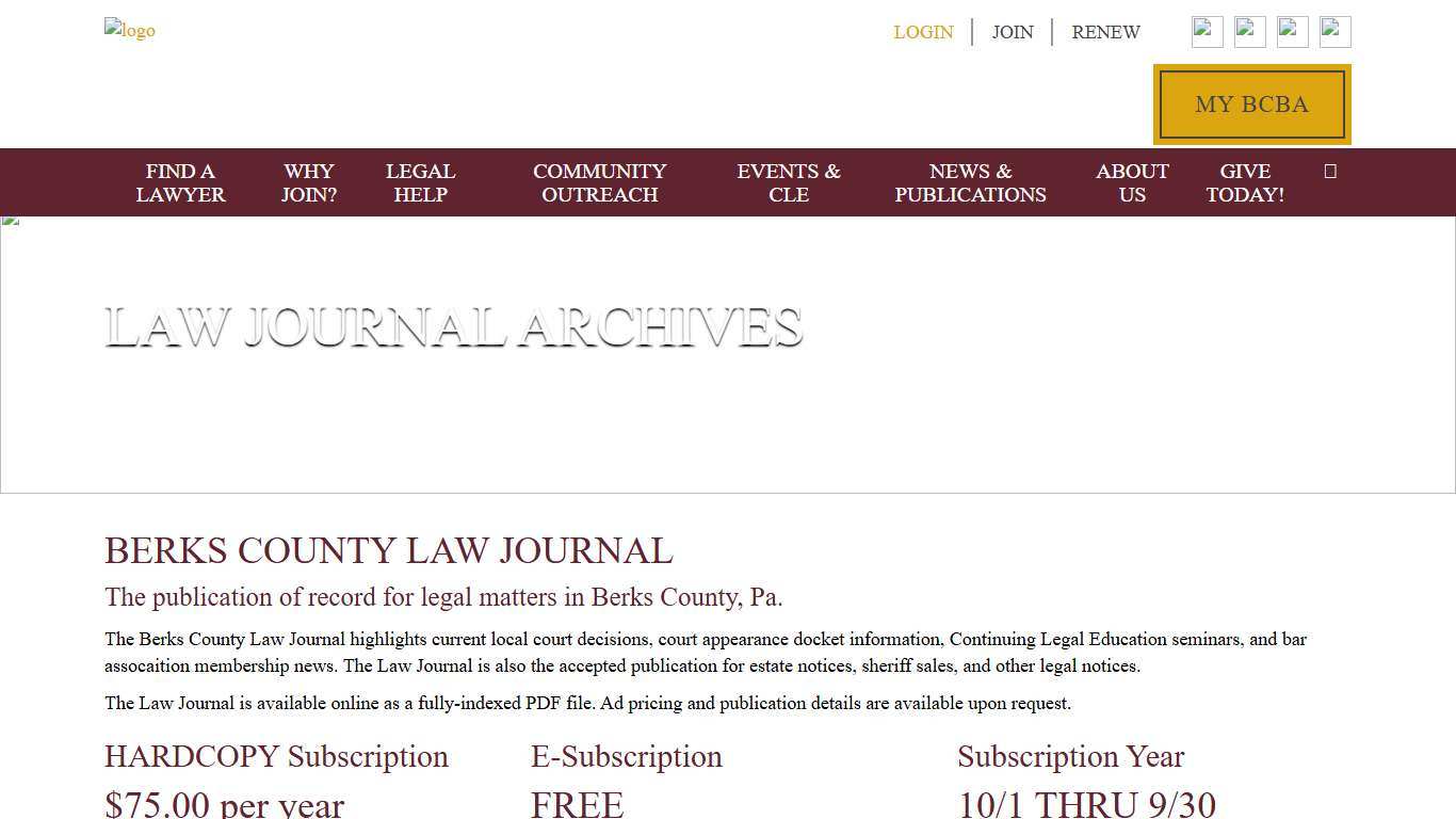 Law Journal Archives